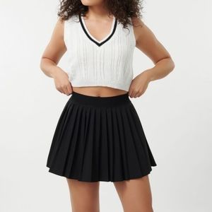 Tessa Tennis Skirt - Jet Black
